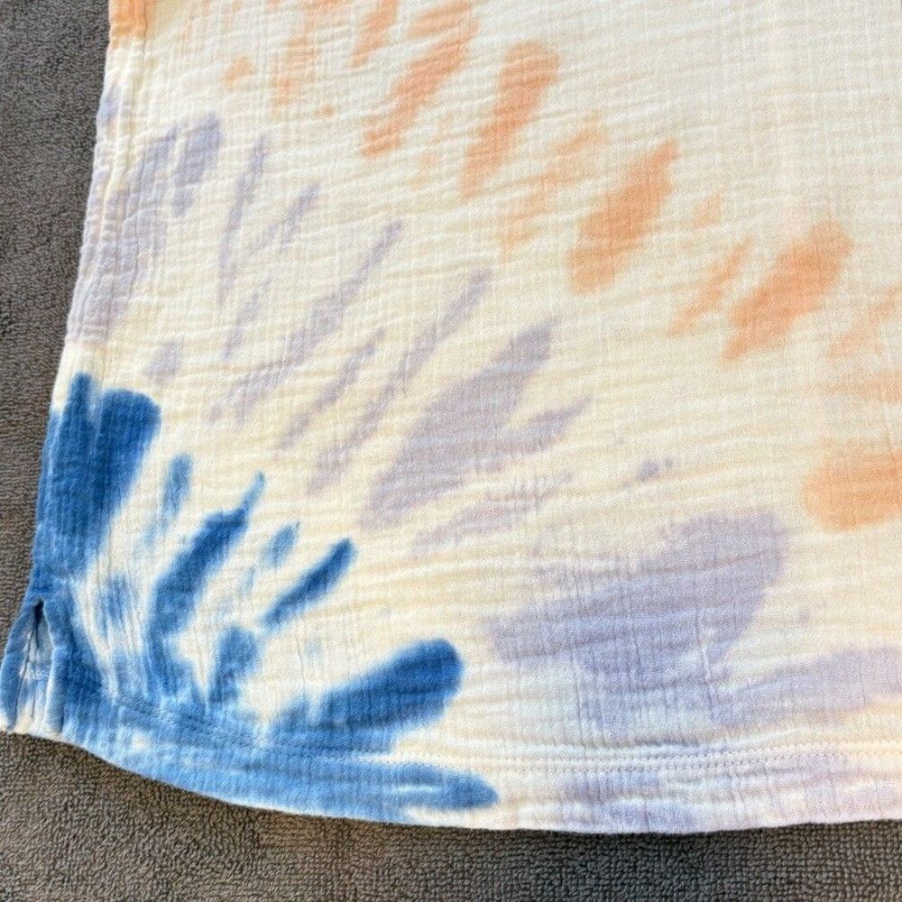 LOFT Cotton Gauze Tie Dye Tank Top Sz Small Sleeveless Beach Boho Summer - Picture 5 of 6